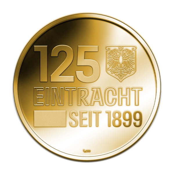 125 Jahre Eintracht Frankfurt Sonderprägung Gold