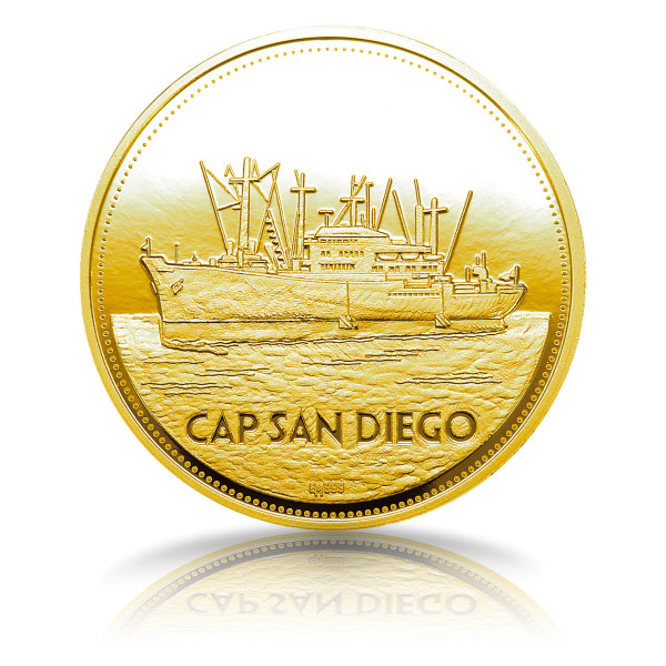 Cap San Diego Hamburger Museumsschiff Sonderprägung Gold