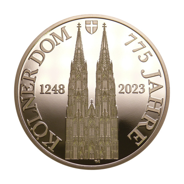 775 Jahre Kölner Dom 24 Karat Gold veredelt, 40 mm