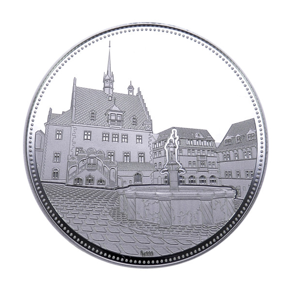 700 Jahre Pößneck Sondermünze Silber