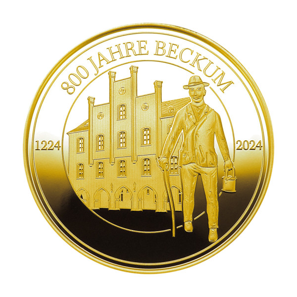 800 Jahre Beckum Sondermünze Gold
