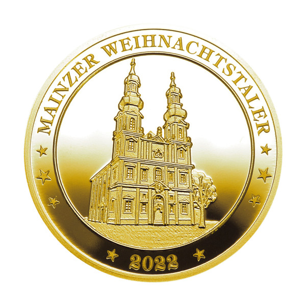 Mainzer Weihnachtstaler 2022 Gold