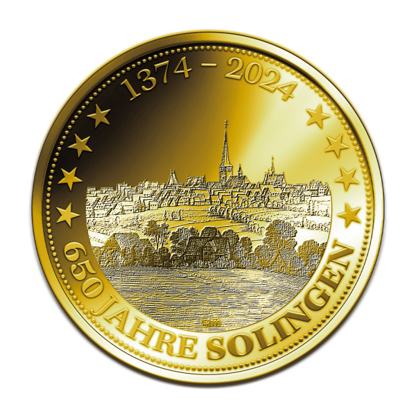 650 Jahre Solingen Sonderprägung Gold