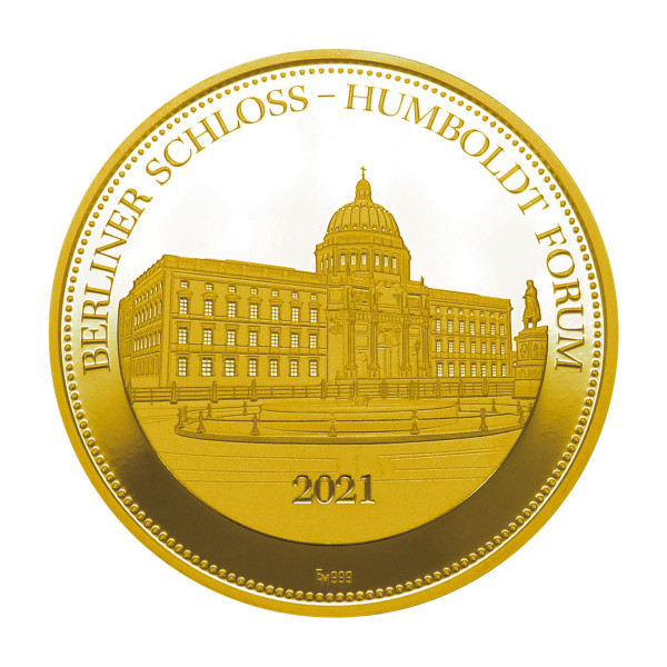 Berliner Schloss - Humboldt Forum Sonderprägung Gold