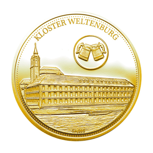 Kloster Weltenburg Heimat Taler Ostbayern Sonderprägung Gold
