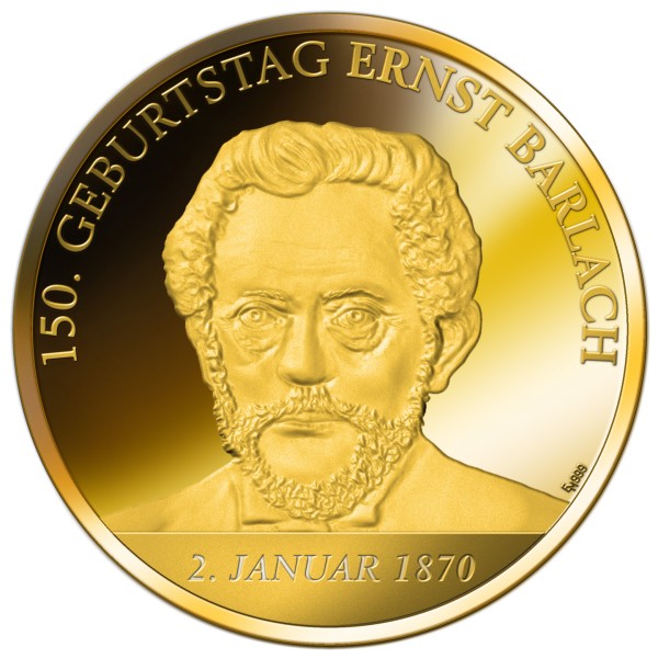 150-Geburtstag-Ernst-Barlach-Muenze-Feingold