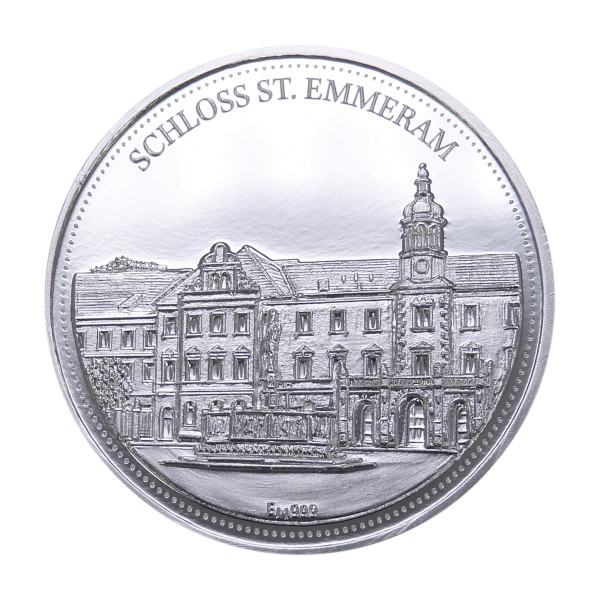 Schloss St. Emmeram Heimat Taler Ostbayern Sonderprägung Silber