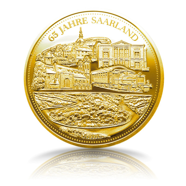 65 Jahre Saarland Sonderprägung Gold