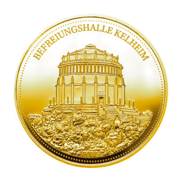 Befreiungshalle Kelheim Heimat Taler Sonderprägung Gold