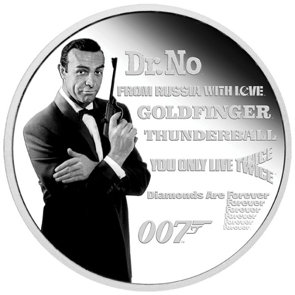 James Bond Silbermünze
