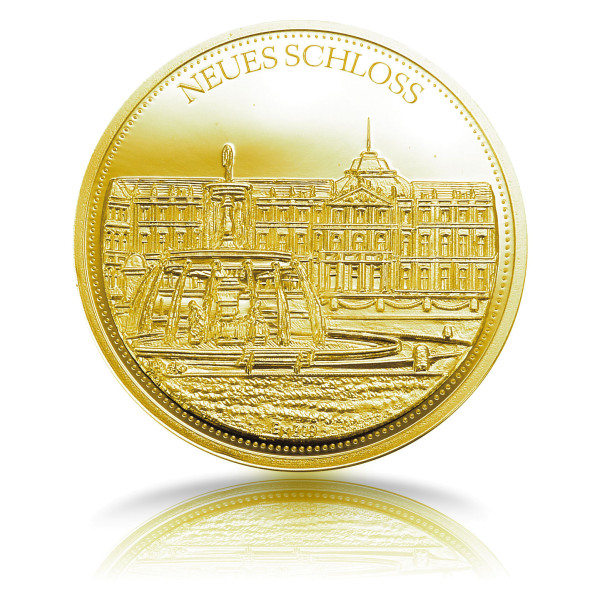Neues Schloss Stuttgarter Taler Sonderprägung Gold