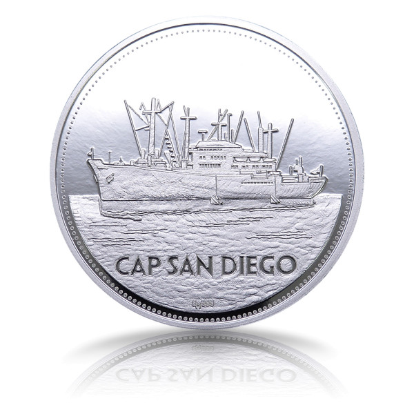 Cap San Diego Hamburger Museumsschiff Sonderprägung Silber