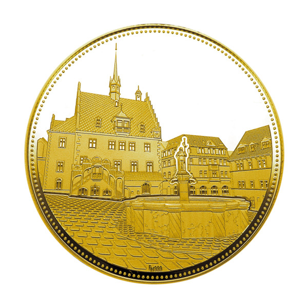 700 Jahre Pößneck Sondermünze Gold