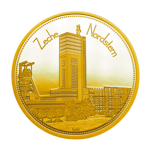 Zeche Nordstern Zechen im Ruhrgebiet Sonderprägung Gold