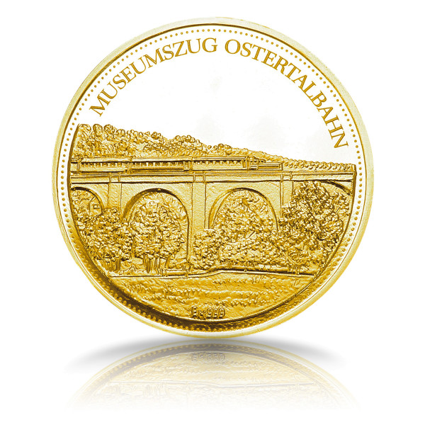 Ostertalbahn 65 Jahre Saarland Gold Sonderprägung