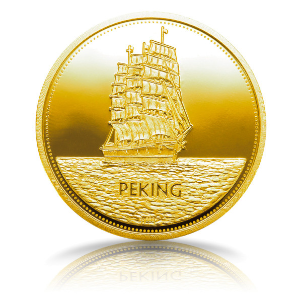 Peking Hamburger Museumsschiff Sonderprägung Gold