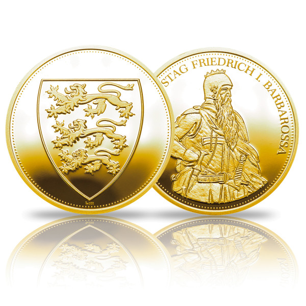 900 Jahre Barbarossa Göppingen Sonderprägung Gold