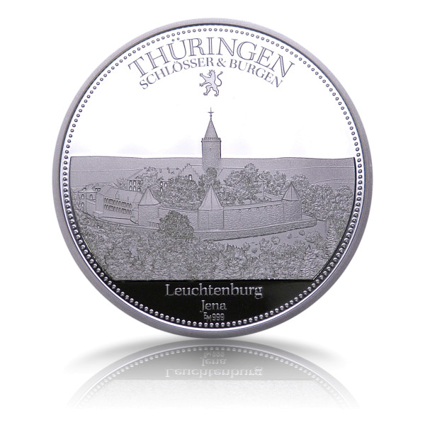 Leuchtenburg Thüringen Burgen und Schlösser Sonderprägung Silber