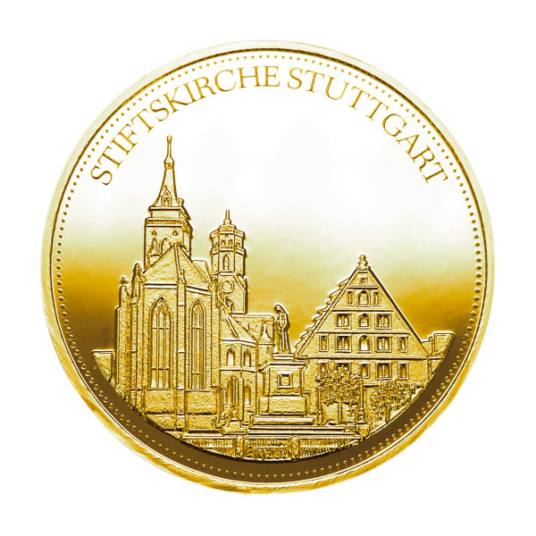 Stiftskirche Stuttgart Stuttgarter Taler Sonderprägung Gold