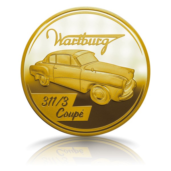 Wartburg Coupé 311/3 24 Karat vergoldet