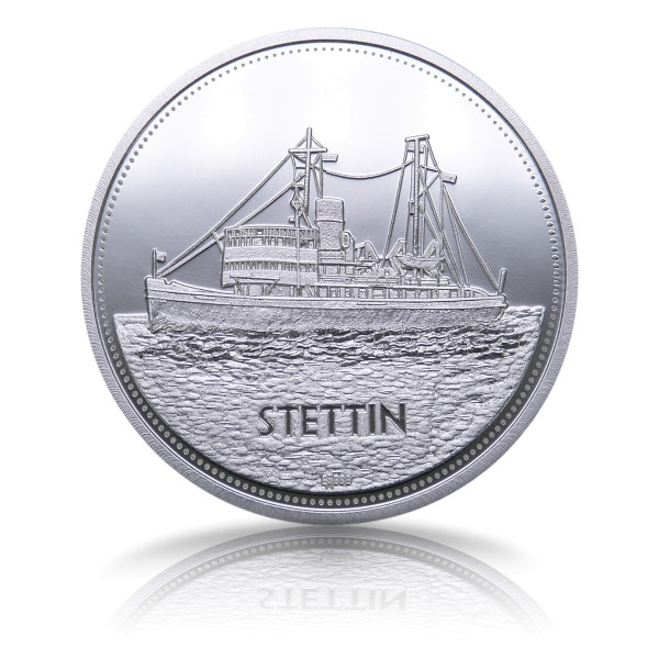 Stettin Hamburger Museumsschiff Sonderprägung Silber